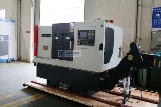 TCK6350傾斜のベッドCNCの旋盤中心CNCの回転機械